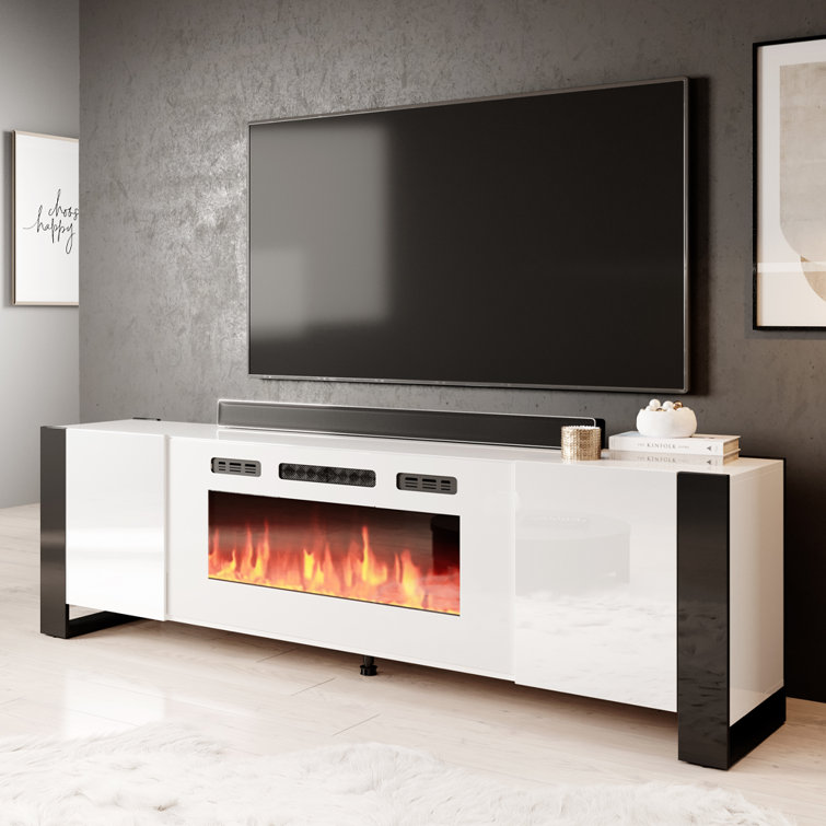 Orren Ellis Rickeisha TV Stand for TVs up to 85" with Fireplace